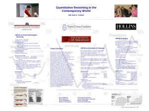 Case Studies for Quantitative Reasoning