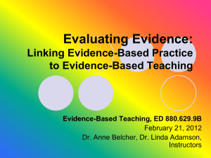 Evaluating Evidence