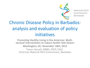 Chronic Disease Policy in Barbados
