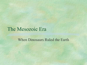 The Mesozoic Era