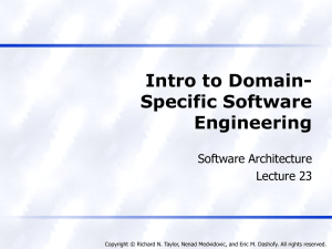Intro to Domain-Specific Software Engineering