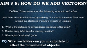 Vector Addition - Ms. Adam's Science Classes