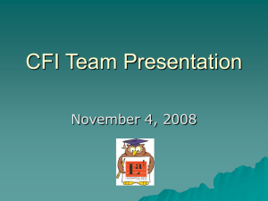 CFI Presentation - LaGuardia Program Office