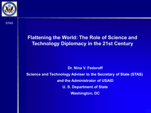 Flattening the World: The Role of Science and Technology