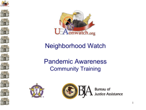Community Training - National Neighborhood Watch