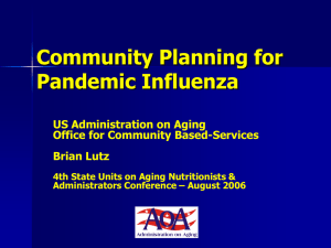 Community Planning for Pandemic Influenza