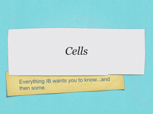 Cells - TeacherWeb