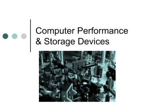 Computer Performance Storage Devices & Size