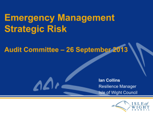 Isle of Wight Council Strategic Risk