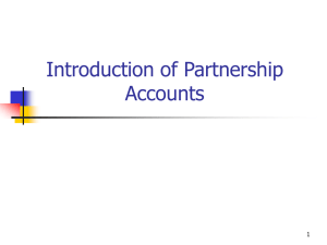Partnership: final accounts