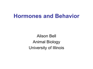 Hormones & Behavior