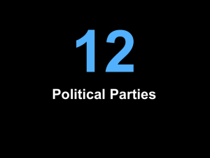 Chapter12-Political Parties - School of Public and International Affairs