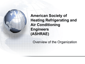 ASHRAE Overview for Students