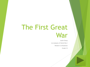 The First Great War