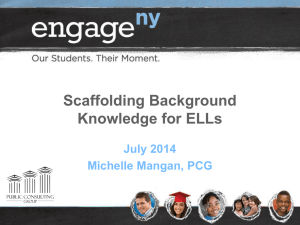 Scaffolding Background Knowledge for ELLs
