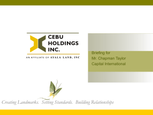 Listing  - Cebu Holdings Inc.