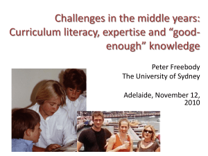 Challenges in the middle years - Australian Education Union (SA