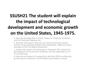 SSUSH21 The student will explain the impact of technological