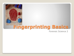 fingerprint identification thesis fingerprint identification thesis