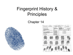 Fingerprint History & Principles