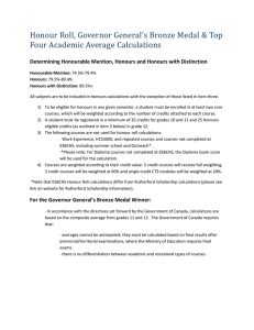 Determining Top Four Academic Averages – Grades 9 & 10