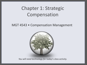 Chapter 1: Strategic Compensation