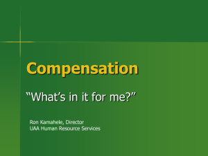 Compensation presentation