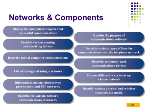 Networks - School of Information and Communication Technology