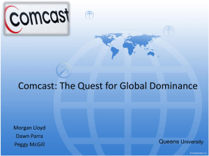 ComCast – The Quest for Global Domination