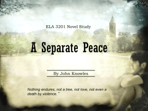 A Separate Peace PPT (Supplementary) -- All Ch