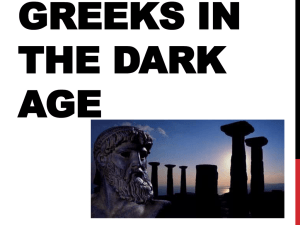 Greeks in the Dark Age
