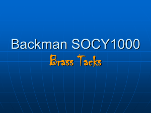Backman SOCY1000 Brass Tacks (numero uno)