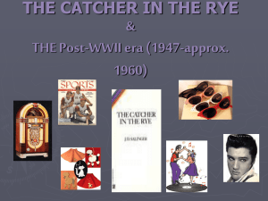 THE CATCHER IN THE RYE & THE 1950's