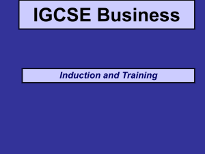 3.Induction & Training
