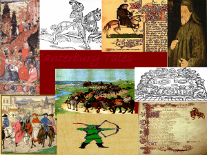 Chaucer's Canterbury Tales (Pilgrims Powerpoint)