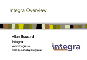 presentation of Integra