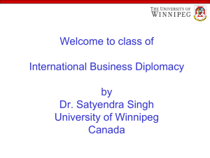 International Business Diplomacy