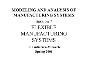 Professor's Slides: Flexible Manufacturing Systems