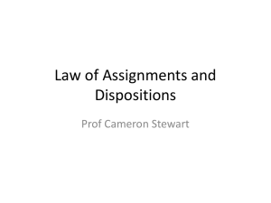 Law of Assignments