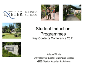 Student Induction Programmes