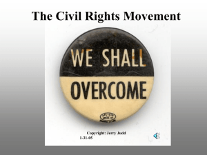 Civil Rights Movement 1954-68