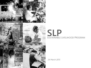 Sustainable Livelihood Program (SLP)