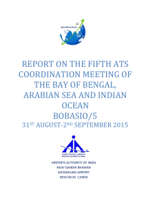 The Fifth ATS Coordination Meeting of Bay of Bengal, Arabian Sea