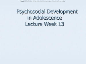Psychosocial Development In Adolescence