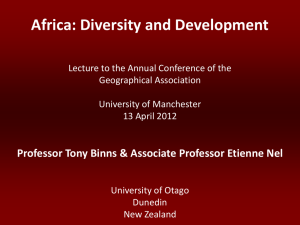 Africa: diversity and development