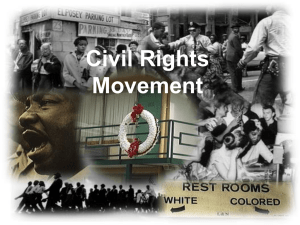Civil Rights Movement - Montgomery Township Schools
