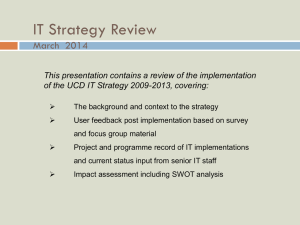 IT Strategy Review 2014 ppt