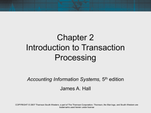 HALL, ACCOUNTING INFORMATION SYSTEMS