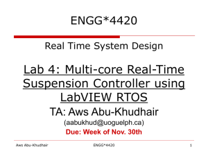 ENGG*4420 Real Time System Design Lab 1: Modeling the PT 326