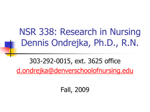 Research in Nursing